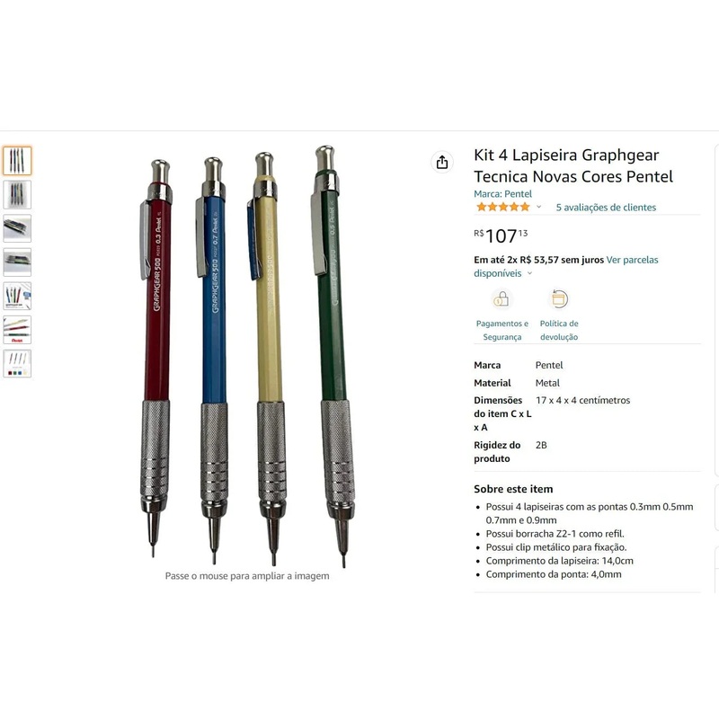 Personal Shopper | Buy from Brazil – Pencil kit – 4 kits (2) – DDP-