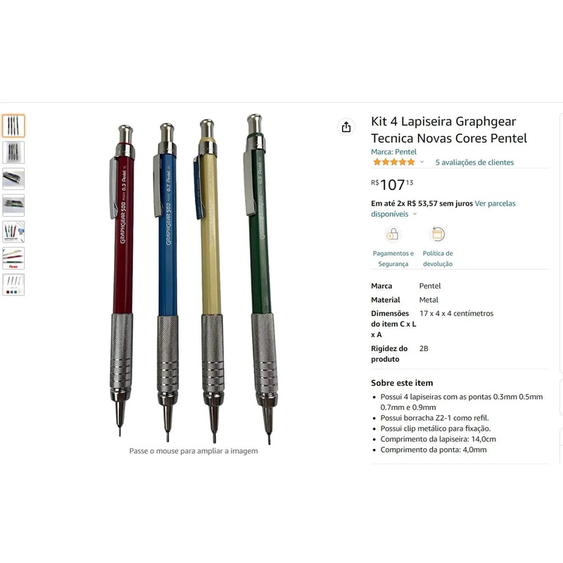Personal Shopper | Buy from Brazil – Pencil kit – 4 kits  – DDP-