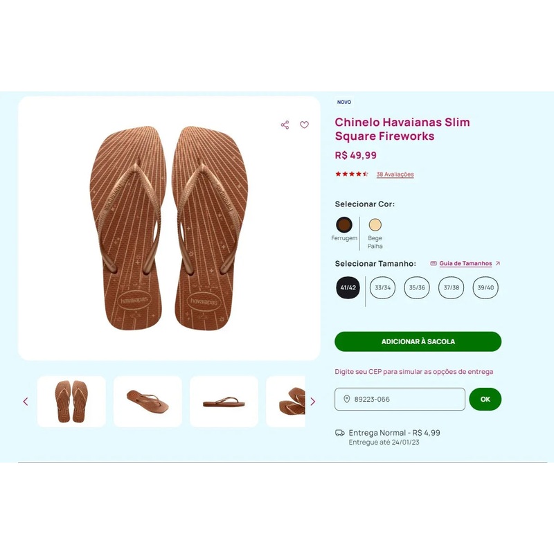Personal Shopper | Buy from Brazil – SANDALIAS HAVAIANAS  n 41/42 – 9 items (DDP)-