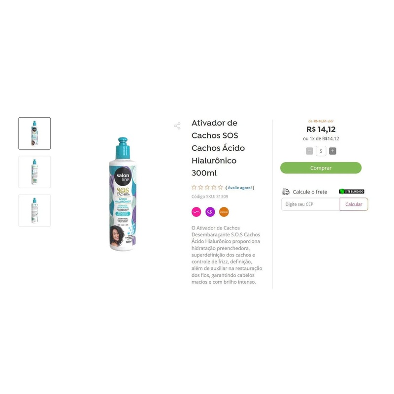 Personal Shopper | Buy from Brazil –  Shampoo and Conditioner Kit – SALONLINE – 8 itens-