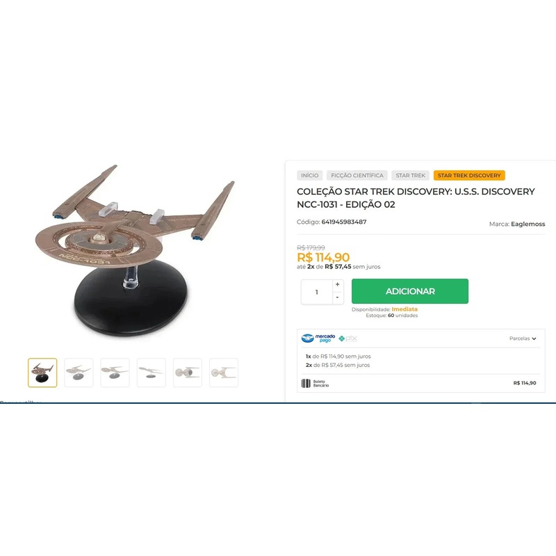 Personal Shopper | Buy from Brazil – Star Trek Collection – 9 units  (DDP)-