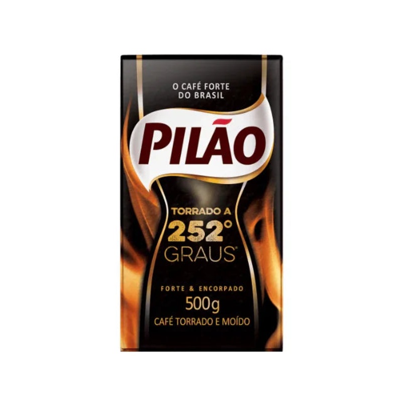 Pilo 252 Roasted and Ground Coffee – 500g (17.6 oz) Vacuum Sealed | Brazil’s Strongest Coffee