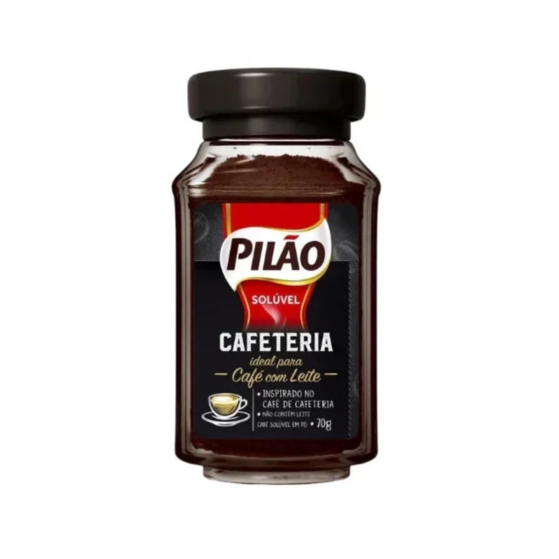 Pilo Soluble Instant Coffee Cafeteria Glass Jar 70g (2.47 oz)