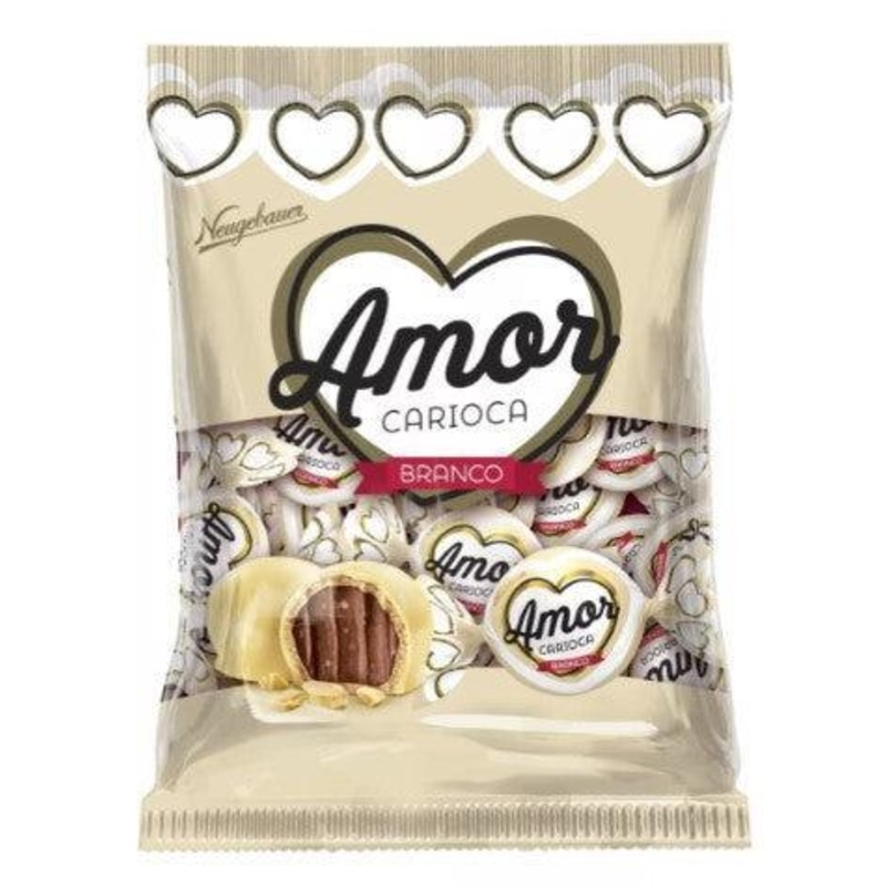 Bonbon Amor Carioca White  Chocolate – Bag 900g – Neugebauer