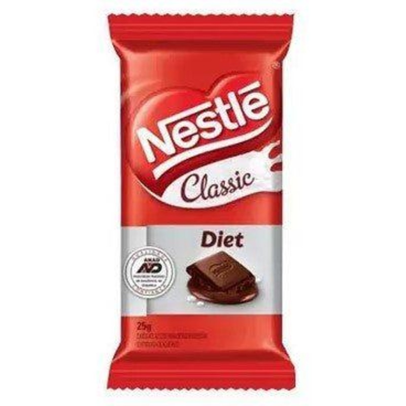 Classic Diet Milk Chocolate 25g – Box of 22 units – Nestl
