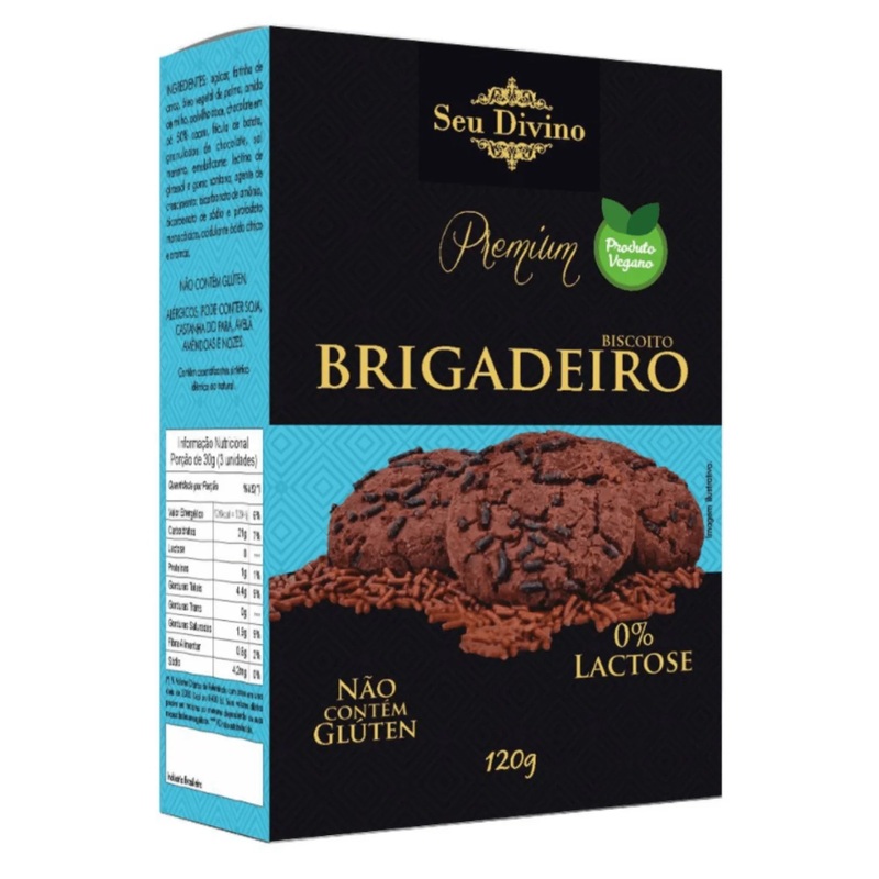 COOKIES – Seu Divino – Premium Brigadeiro Cookies – Gluten Free and Vegan – 120g