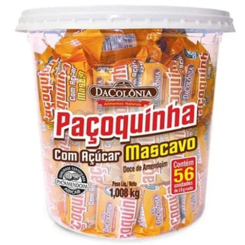 DaColnia Paoquinha Brown Sugar (Aucar Mascavo) 1kg – 56 Ct.