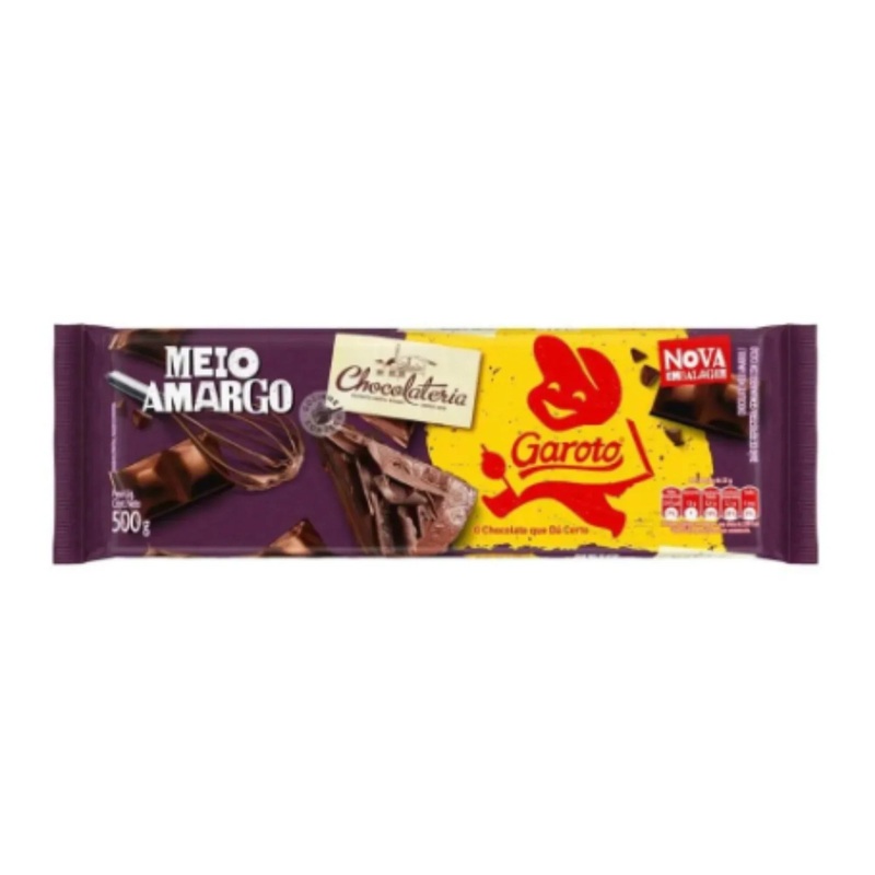 Frosting semi-sweet Chocolate Bar 500gr (17.63oz) – Garoto