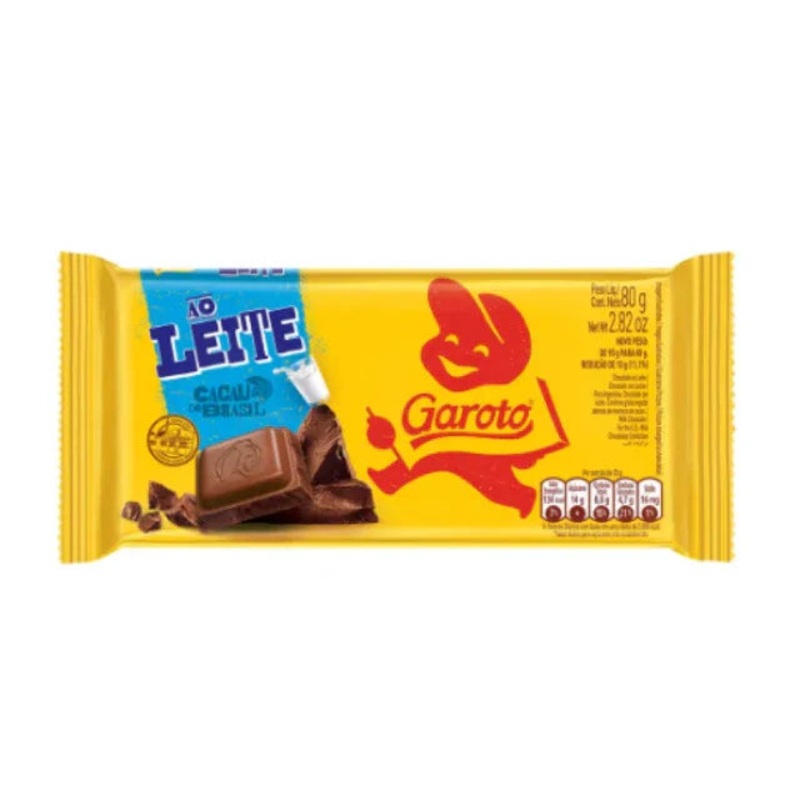 Milk Chocolate Tablet 80g (2.82oz) GAROTO