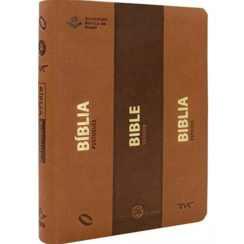 Personal Shopper | Buy from Brazil -Bblia Trilngue: NAA/ESV/RVC, de Sociedade Bblica do Brasil. – 11 UNITS (DDP)