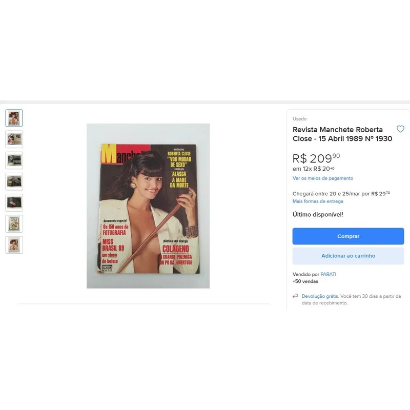 Personal Shopper | Buy from Brazil -Magazines and collectibles -7 items (DDP)