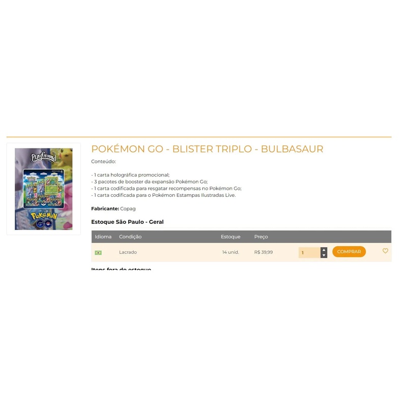 Personal Shopper | Buy from Brazil -Pokemon Card Kit – 5 items- (DDP)