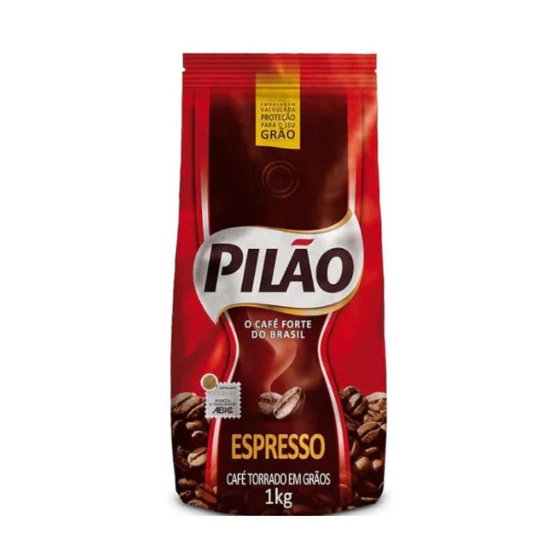 Pilo Roasted Espresso Coffee Beans 1kg (35.3 oz) | Authentic Brazilian Strong Coffee