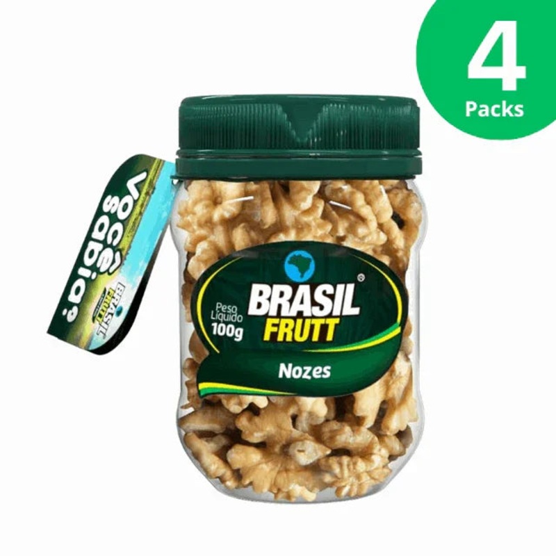 4-Pack Butterfly Walnuts – 4 x 100g (3.53 oz) – Brasil Frutt