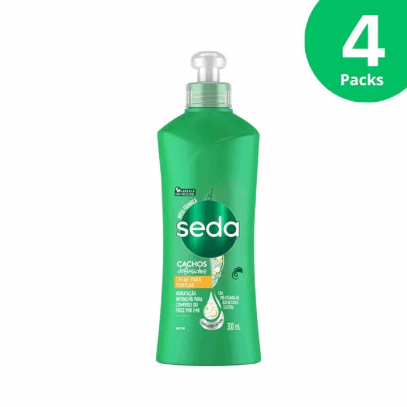 4-Pack Cream for Combing Seda Defined Curls – 4 x 300ml / 10.14 fl oz