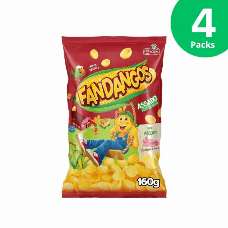 4-Pack Elma Chips Fandangos Ham-Flavored Corn Snacks – 4 x 160g (5.6 oz) Pack