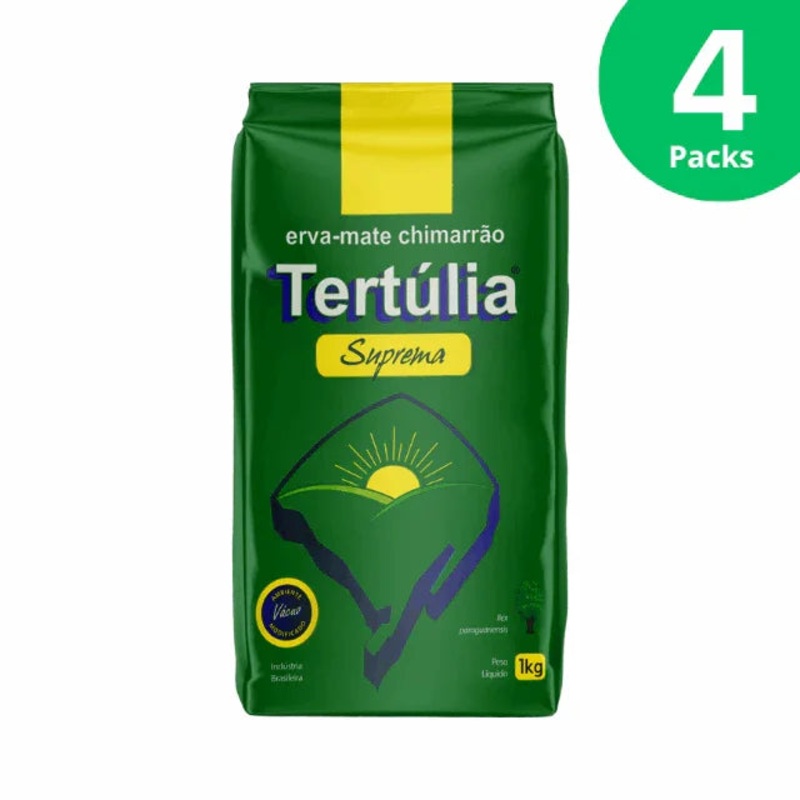 4-Pack Tertlia Suprema Chimarro Yerba Mate – 4 x 1kg (35.27 oz)