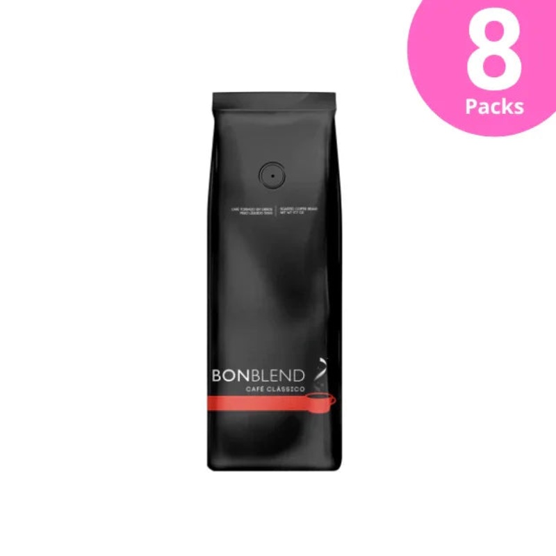 8-Pack Bonblend Classic Coffee Beans – 8 x 500g (17.6 oz) – 100% Arabica beans – Brazilian Arabica Coffee