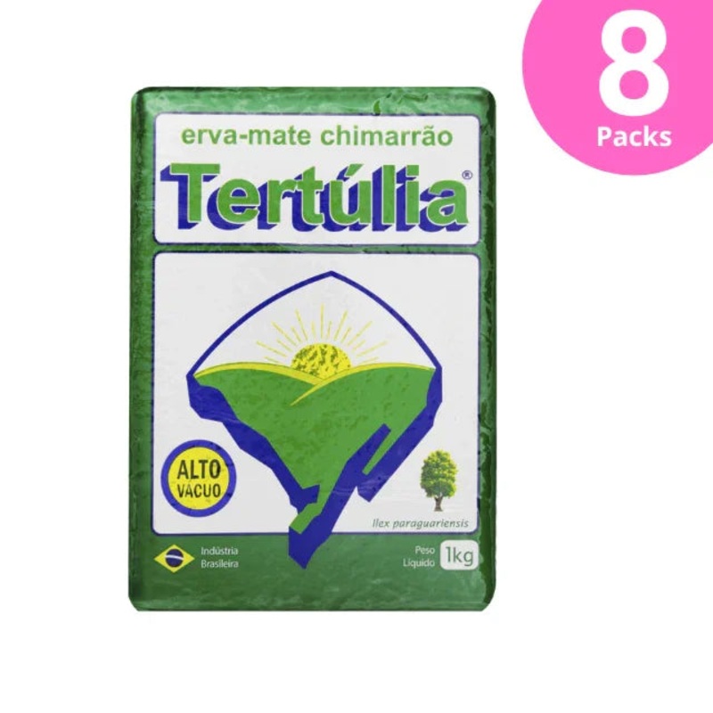 8-Pack Tertlia Chimarro Yerba Mate Vacuum Packed – 8 x 1kg (35.27 oz)