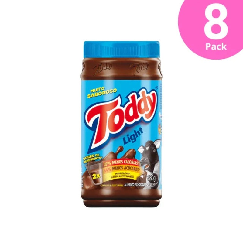 8-Pack Toddy Light Chocolate Powder – 8 x 380g (13.4 oz)