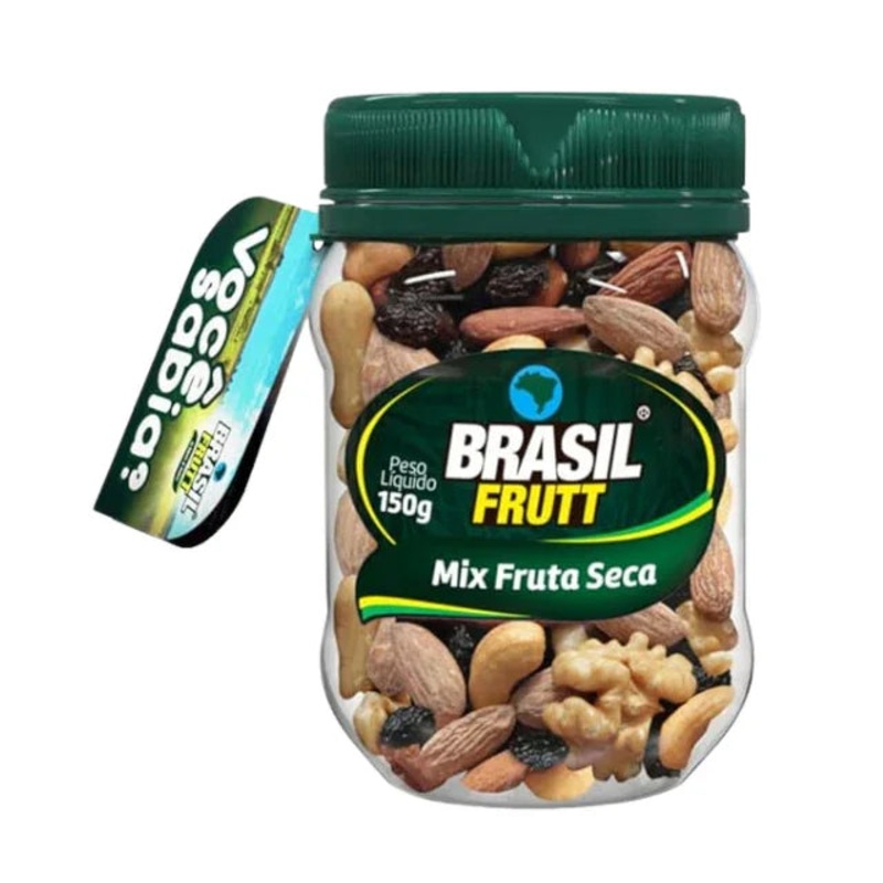 Bittersweet Mix Dried Fruits and Nuts Pot 150g (5.29 oz) – Brasil Frutt