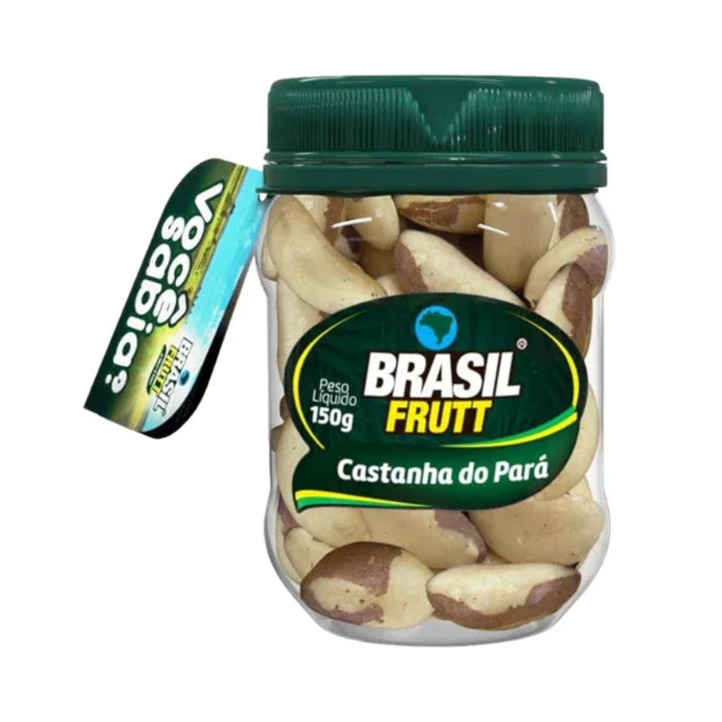 Castanha do Par Natural Brazil Nuts – 150g (5.29 oz) – Kosher – Brasil Frutt