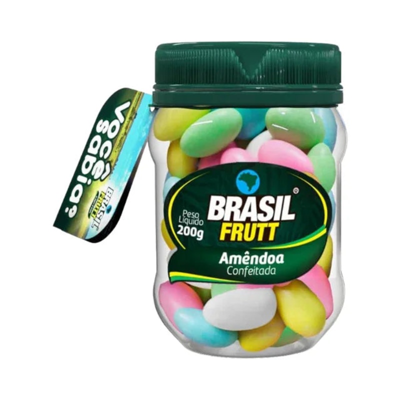 Crunchy Coated Almonds – 200g (7.05 oz) – Brasil Frutt