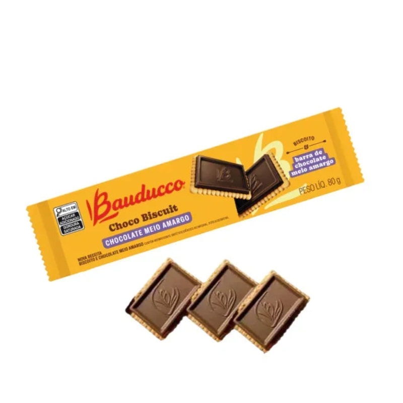 Dark Chocolate Biscuit – Bauducco Choco Biscuit Pack 80g (2.82 oz)