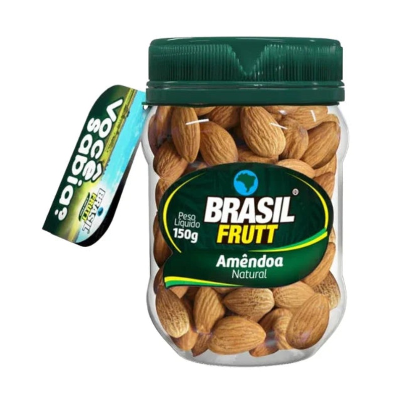 Natural Kosher Almonds – 150g (5.29 oz) – Brasil Frutt