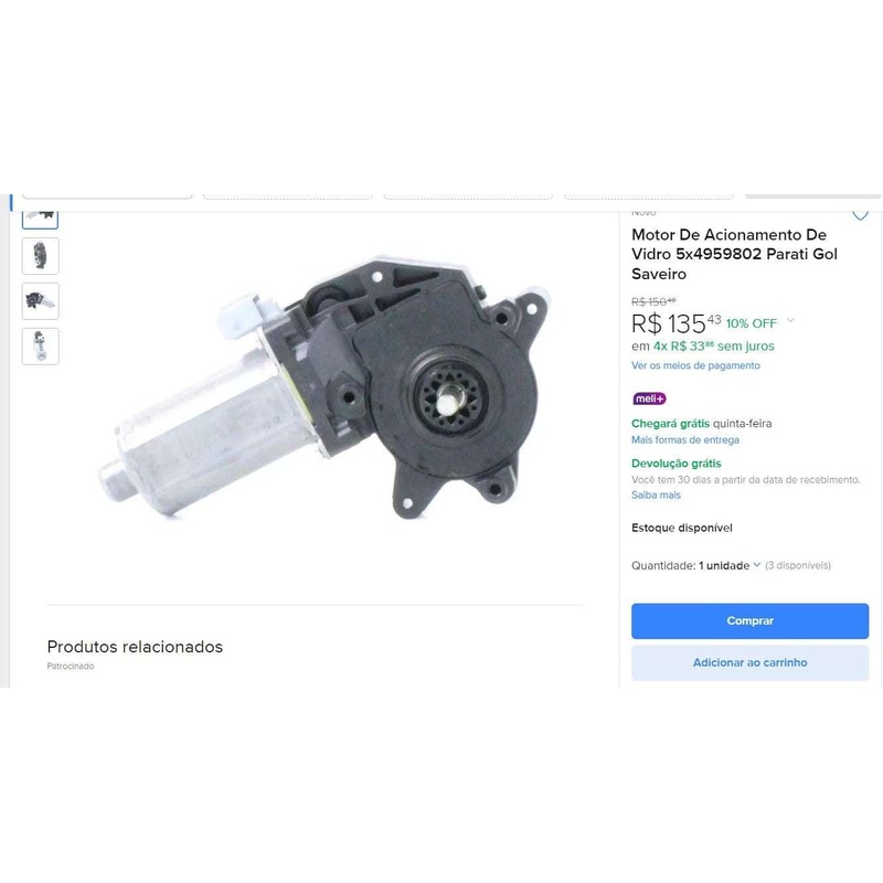 Personal Shopper | Buy from Brazil -CAR PARTS – 11 items (DDP)