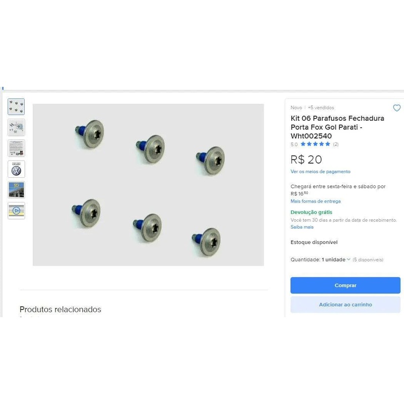 Personal Shopper | Buy from Brazil -CAR PARTS – 12 items (DDP)