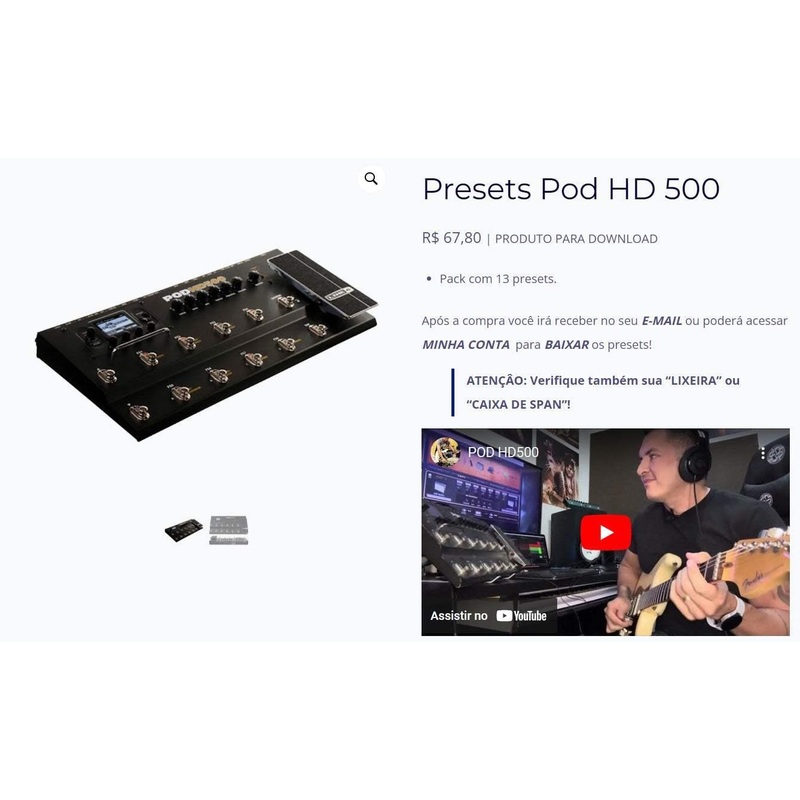 Personal Shopper | Buy from Brazil – Presets Pod HD 500 – 1 item digital