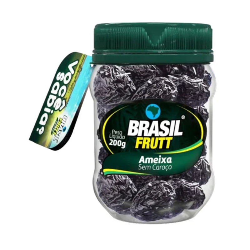 Pitted Prunes Pot 200g (7.05 oz) – Brasil Frutt