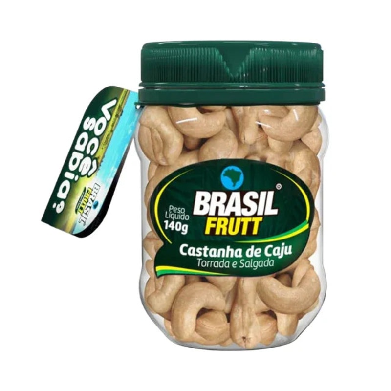 Roasted & Salted Cashew Nuts – 140g (4.94 oz) – Brasil Frutt