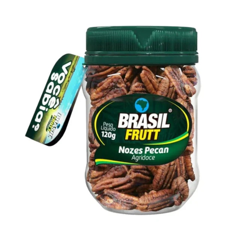 Sweet and Savory Pecan Nuts – 120g (4.23 oz) – Kosher – Brasil Frutt