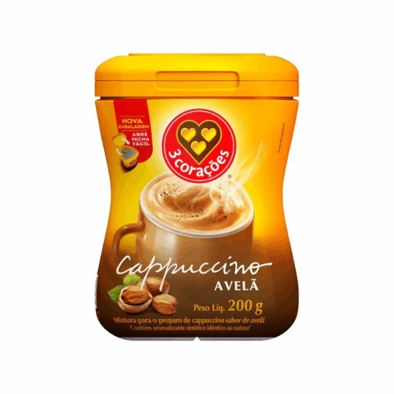 3 Coraes Hazelnut Cappuccino Instant Mix 200g (7.05 oz)