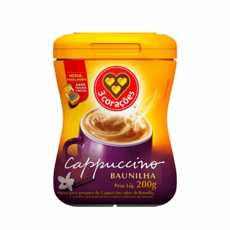 3 Coraes Vanilla Instant Cappuccino Mix 200g (7.05 oz)