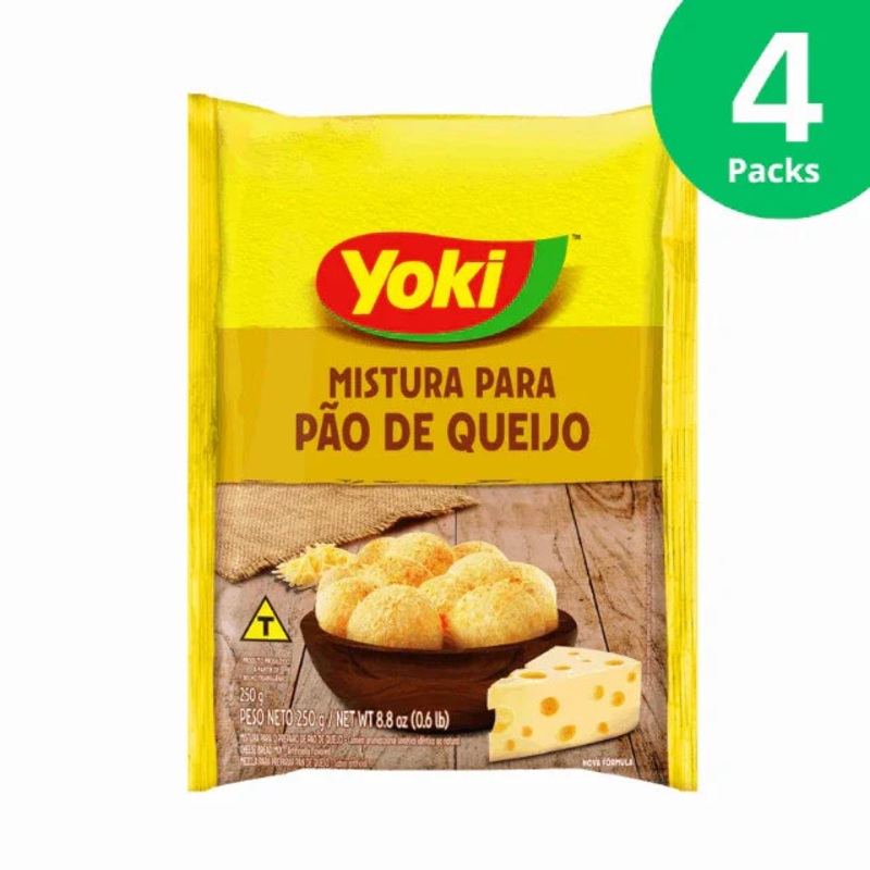 4-Pack Cheese Bread Mix Yoki – 4 x 250g (8.8 oz)