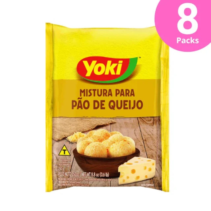 8-Pack Cheese Bread Mix Yoki – 8 x 250g (8.8 oz)