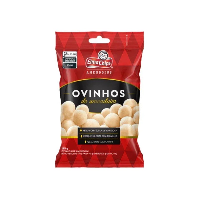 Elma Chips Peanut Eggs / Ovinhos de Amendoim 145g (5.1oz)