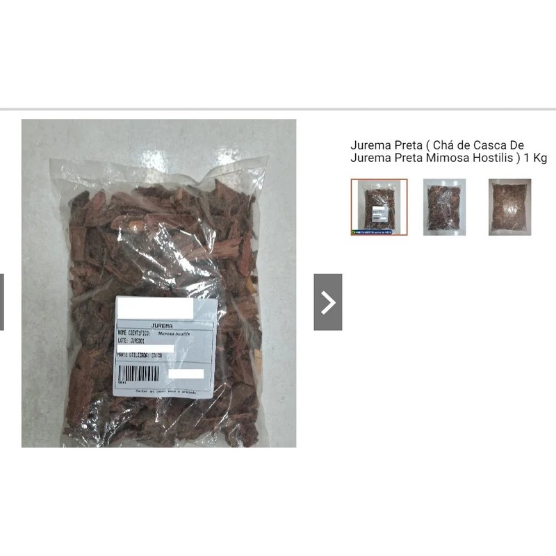 Personal Shopper | Buy from Brazil – Ch de Casca De Jurema Preta  – 2 kg –  DDP