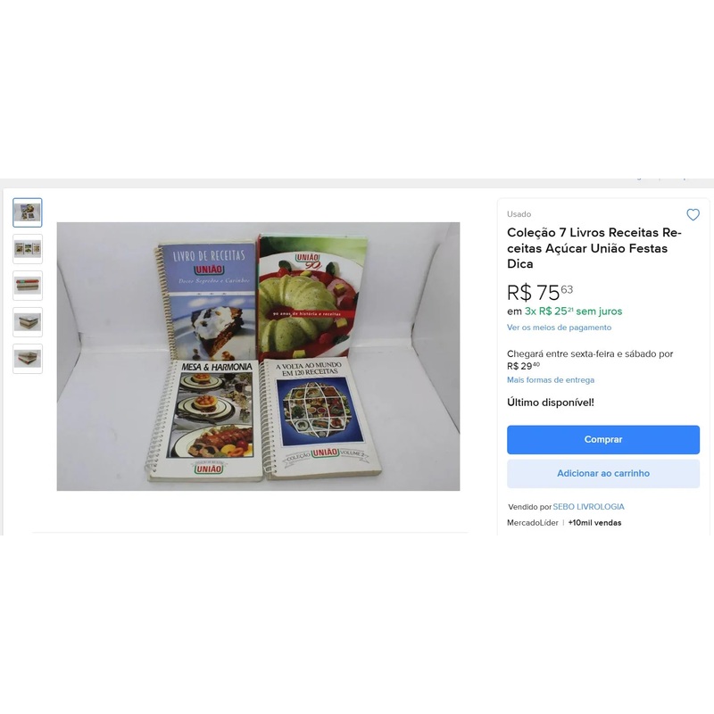 Personal Shopper | Buy from Brazil – Cookbook collection- 12 itens-  DDP