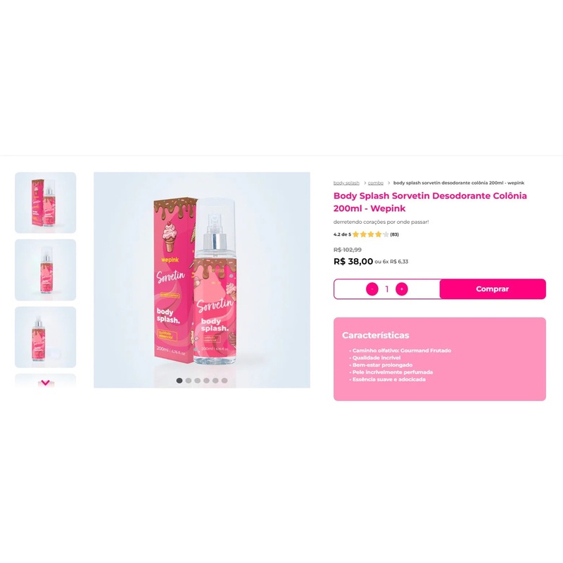 Personal Shopper | Buy from Brazil – Wepink Perfumes – 5  items – DDP