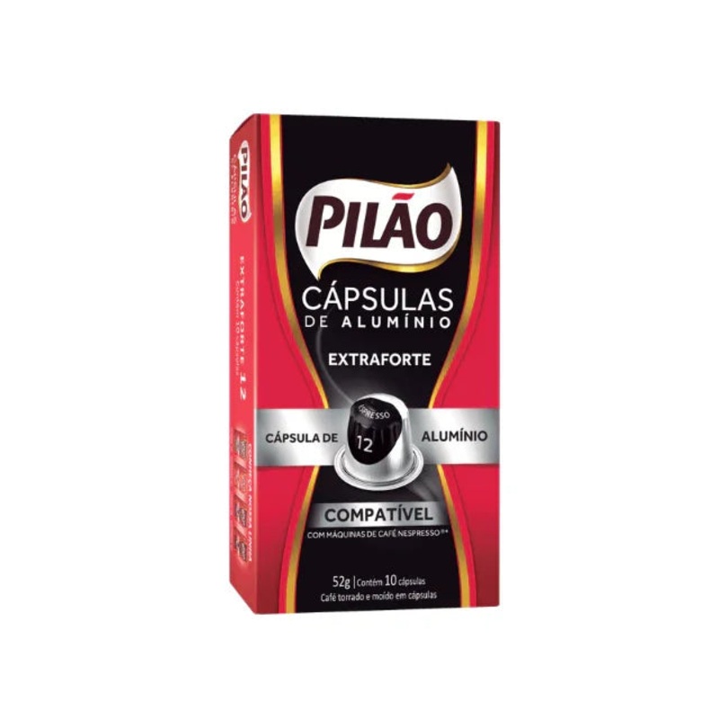 Pilo Extra Forte Coffee Capsules – Aluminum – 52g/1.83oz 10 caps – Nespresso Compatible