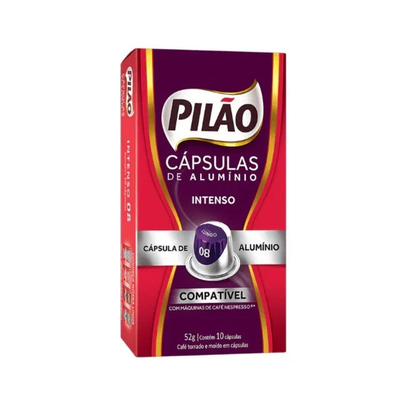 Pilo Intense Coffee Capsules – Aluminum – 52g/1.83oz 10 caps – Nespresso Compatible