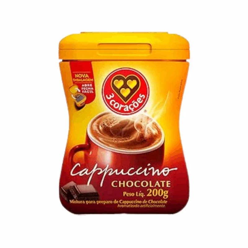 3 Coraes Cappuccino Chocolate Instant Mix 200g (7.05 oz)