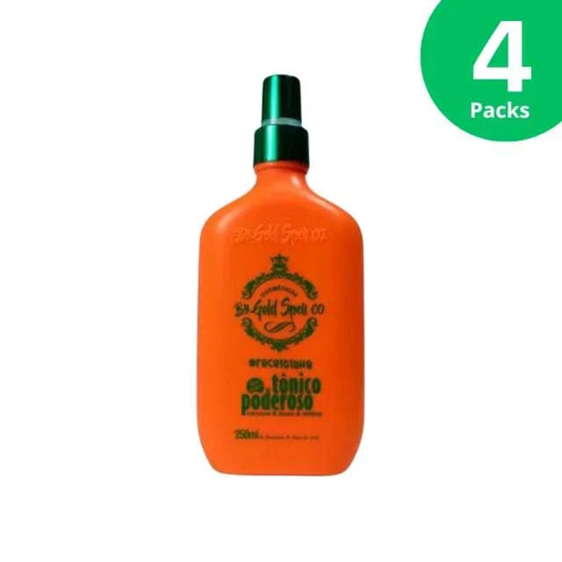 4-Pack Gold Spell Powerful Hair Tonic – 4 x 250ml (8.45 oz) | Hair Strengthening & Anti-Hair Loss Treatment