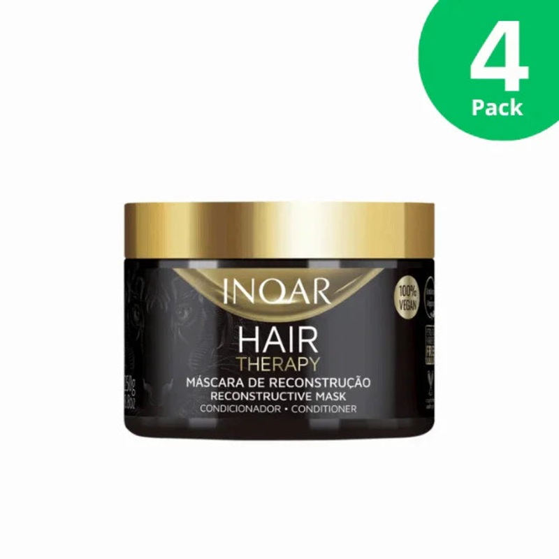 4-Pack Inoar Hair Therapy Reconstructive Mask  4 x 250g / 8.8oz
