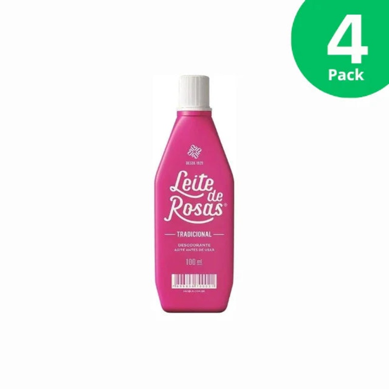 4-Pack Leite de Rosas Traditional – 4 x 100ml