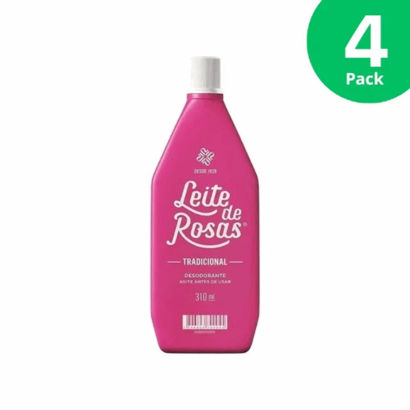 4-Pack Leite de Rosas Traditional Family – 4 x 310ml